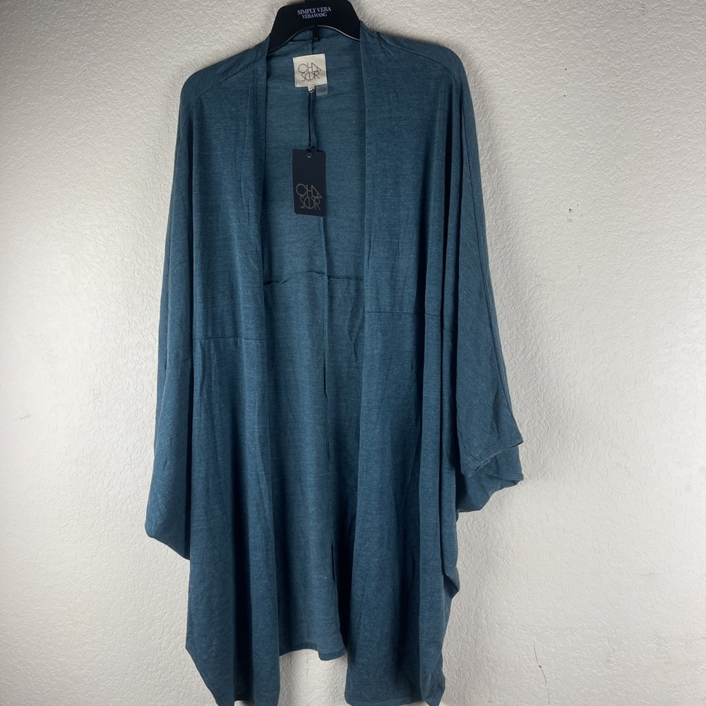 NWT Chaser Women's Aqua/Oversized Kimono Size Med